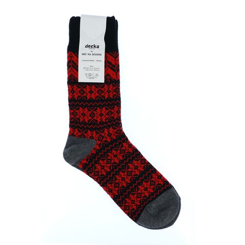 Jacquard Socks Nordic ブラック 靴下