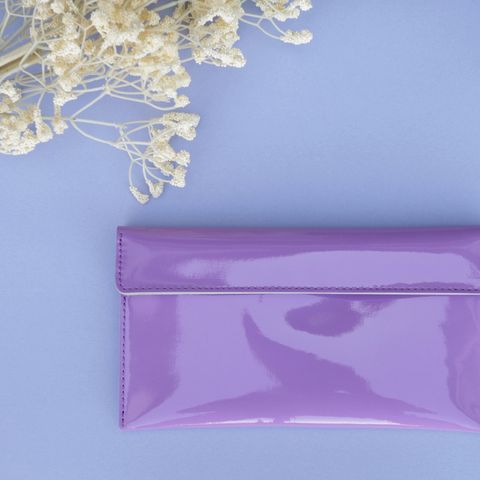 「工夫の重なり」長財布 ラベンダー【corne別注】