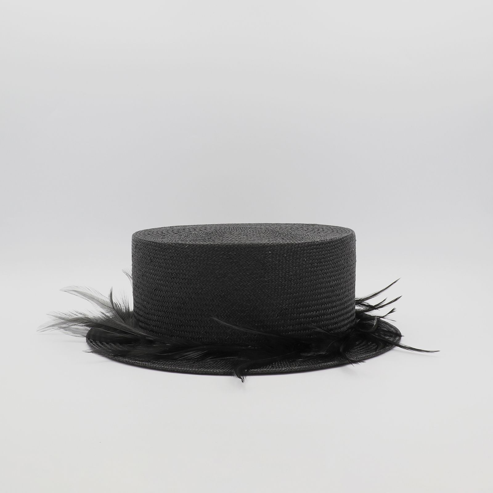 【送料無料対象外】黒い羽根のストローキャノチエ ブラック