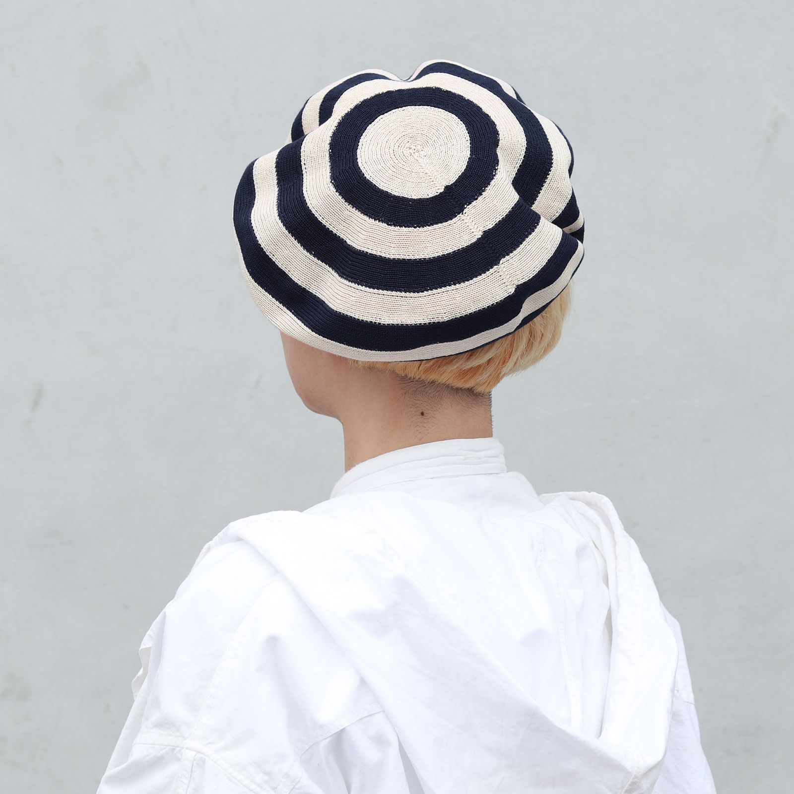 「ACOTZ Corde/Blue」コットンバスクベレー