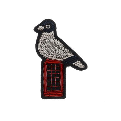 「Pigeon and Phone」ブローチ