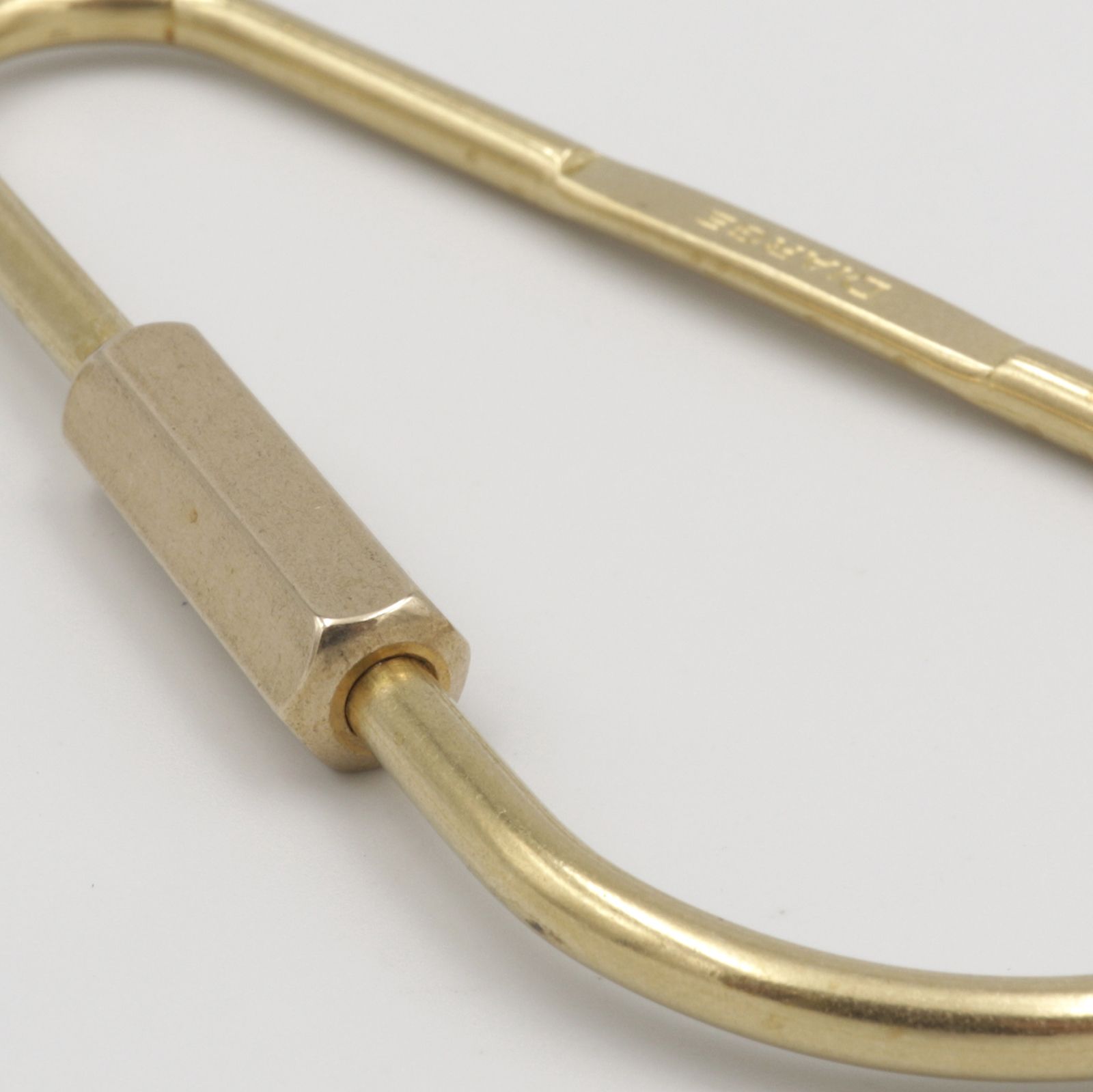 「DROP CARABINER KEYRING」キーリング ゴールド