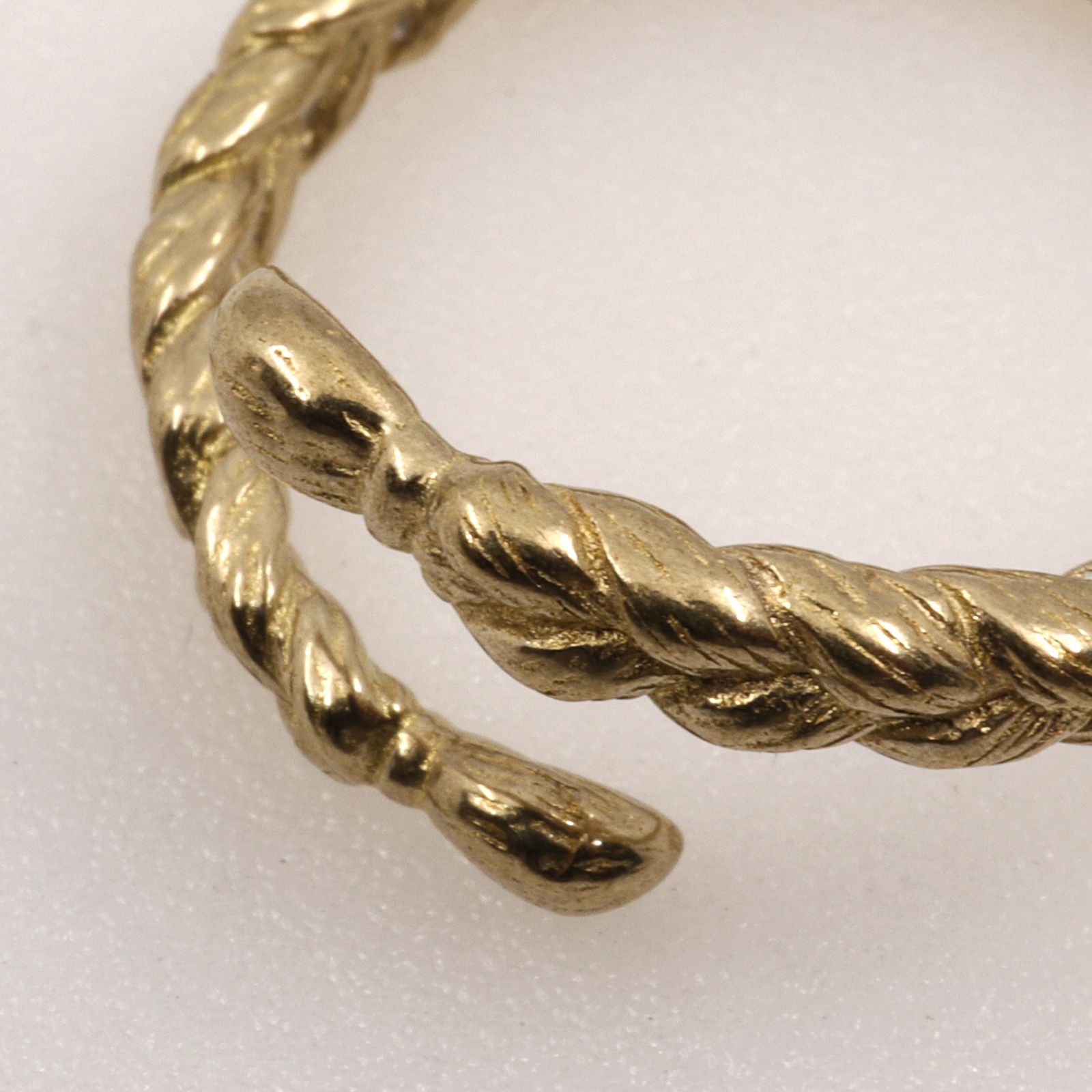 「braid ring」リング ブラス