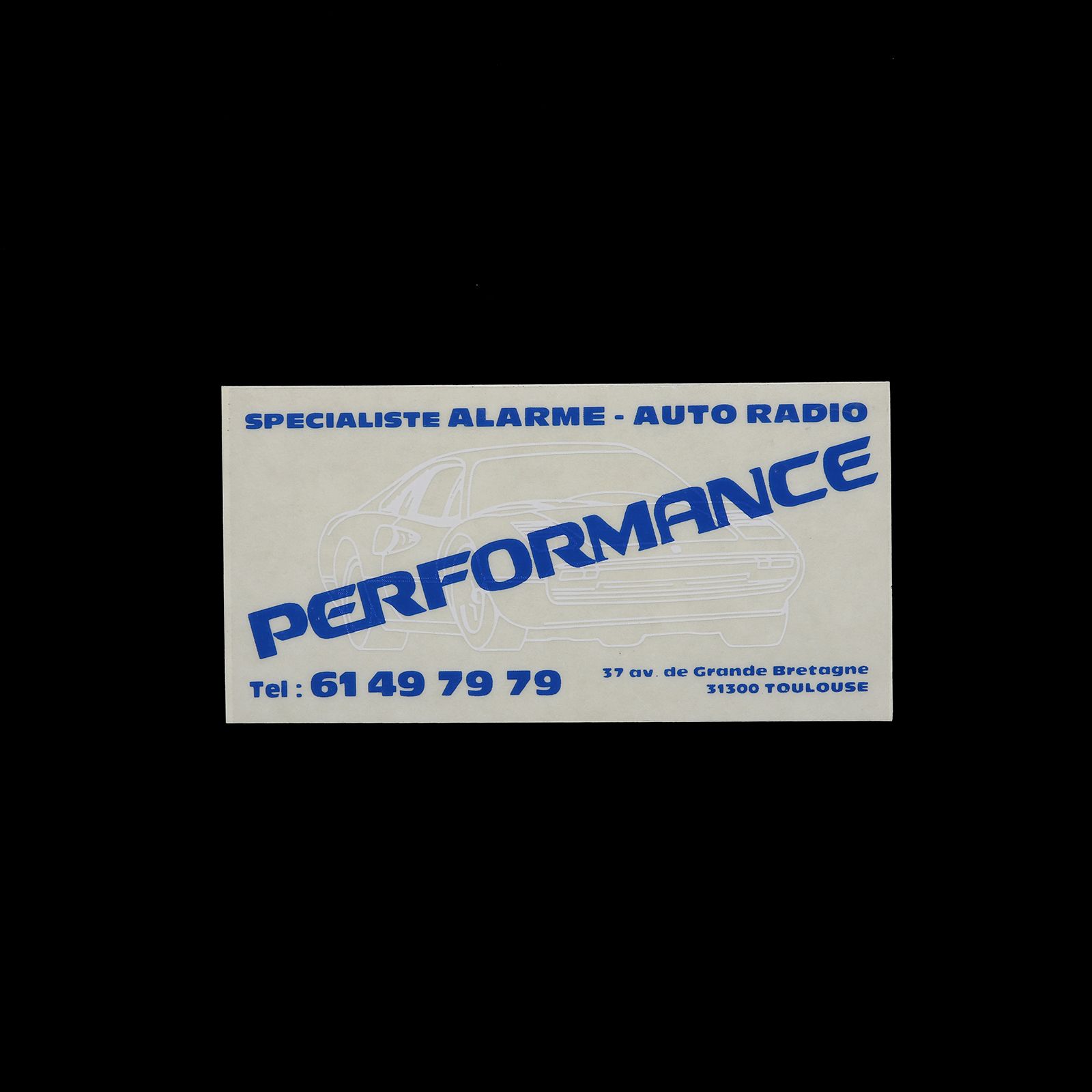 「Performance」ヴィンテージステッカー ヨーロッパ