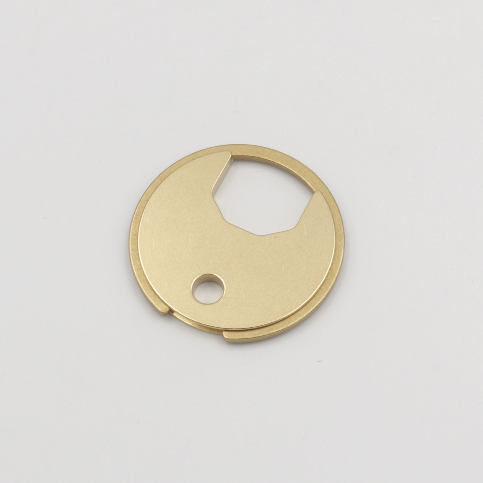 「BRASS CIRCLE KEYRING」キーリング ゴールド