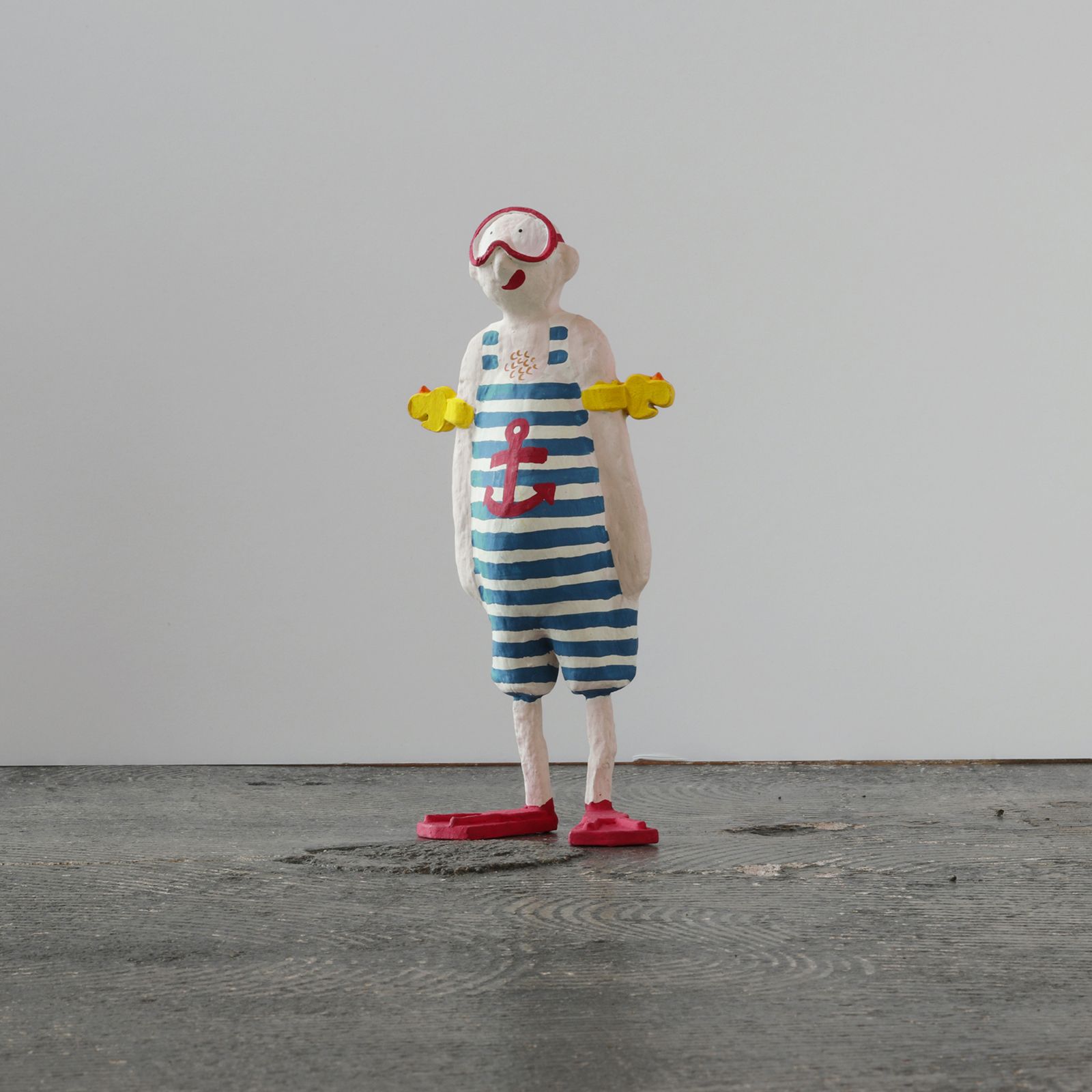 PAPIER MACHE SWIMMING GOGGLES MAN 【BATELA】