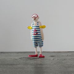 PAPIER MACHE SWIMMING GOGGLES MAN 【BATELA】