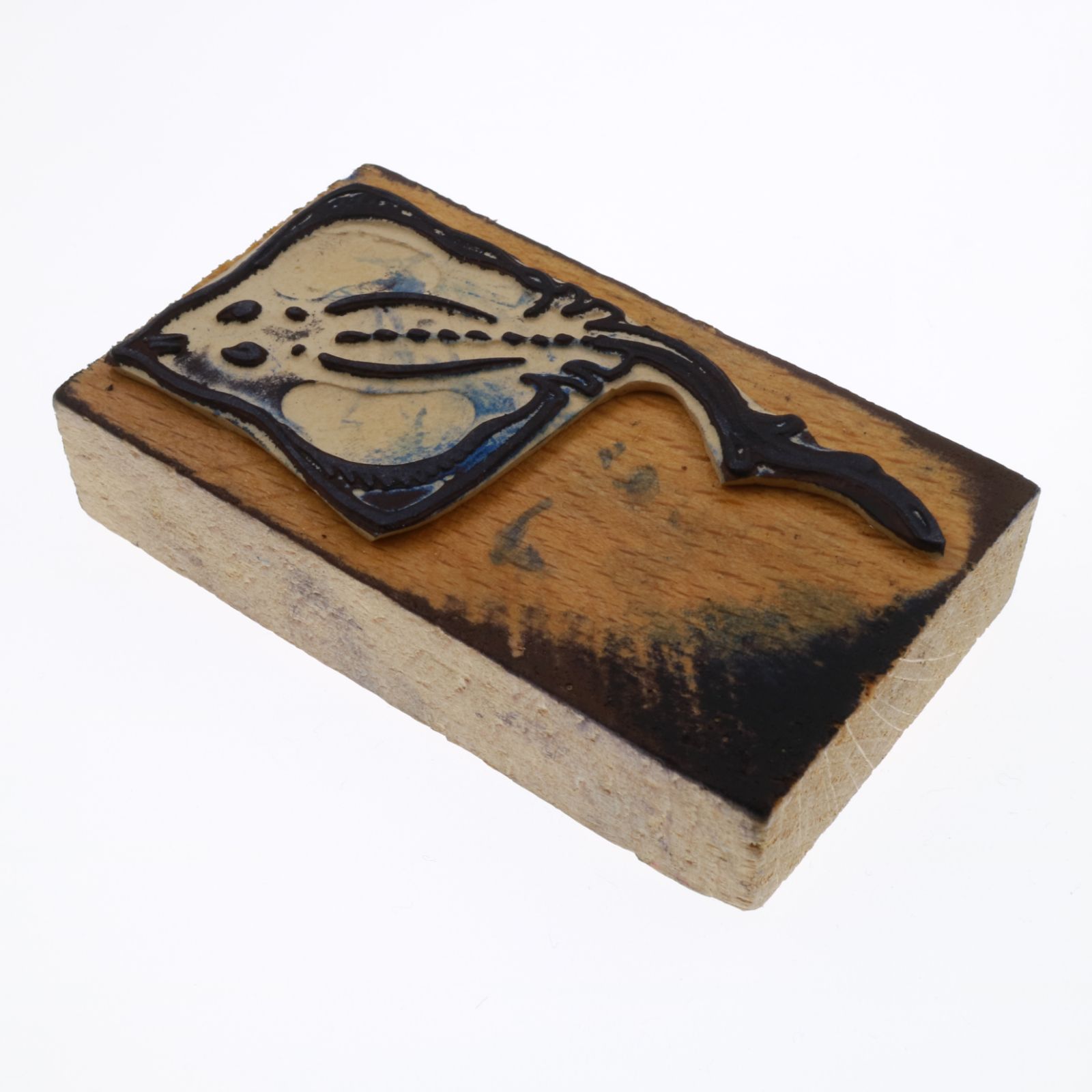 「海の生物 エイ」 ヴィンテージスタンプ フランス50s JEAN-PIERRE PARIS