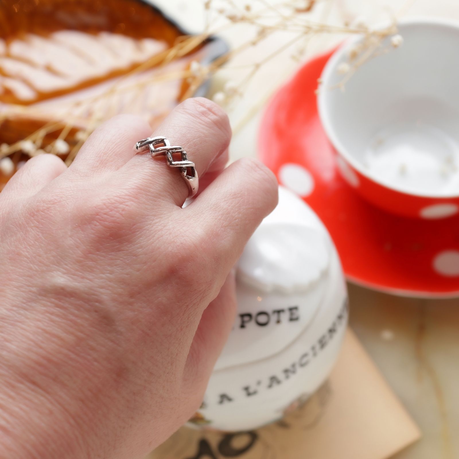 「メッシュウェーブ」リング silver925 ヨーロッパ