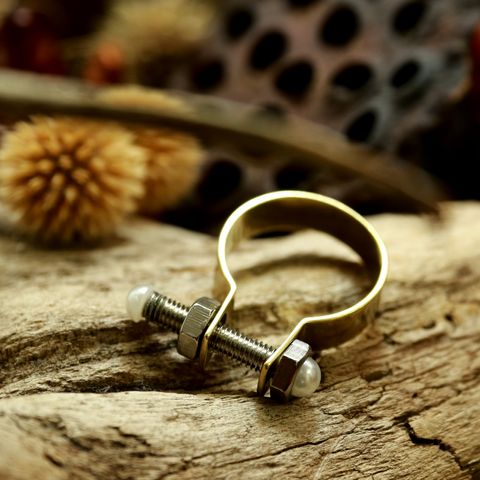 「Franken ring」リング ゴールド×シルバー