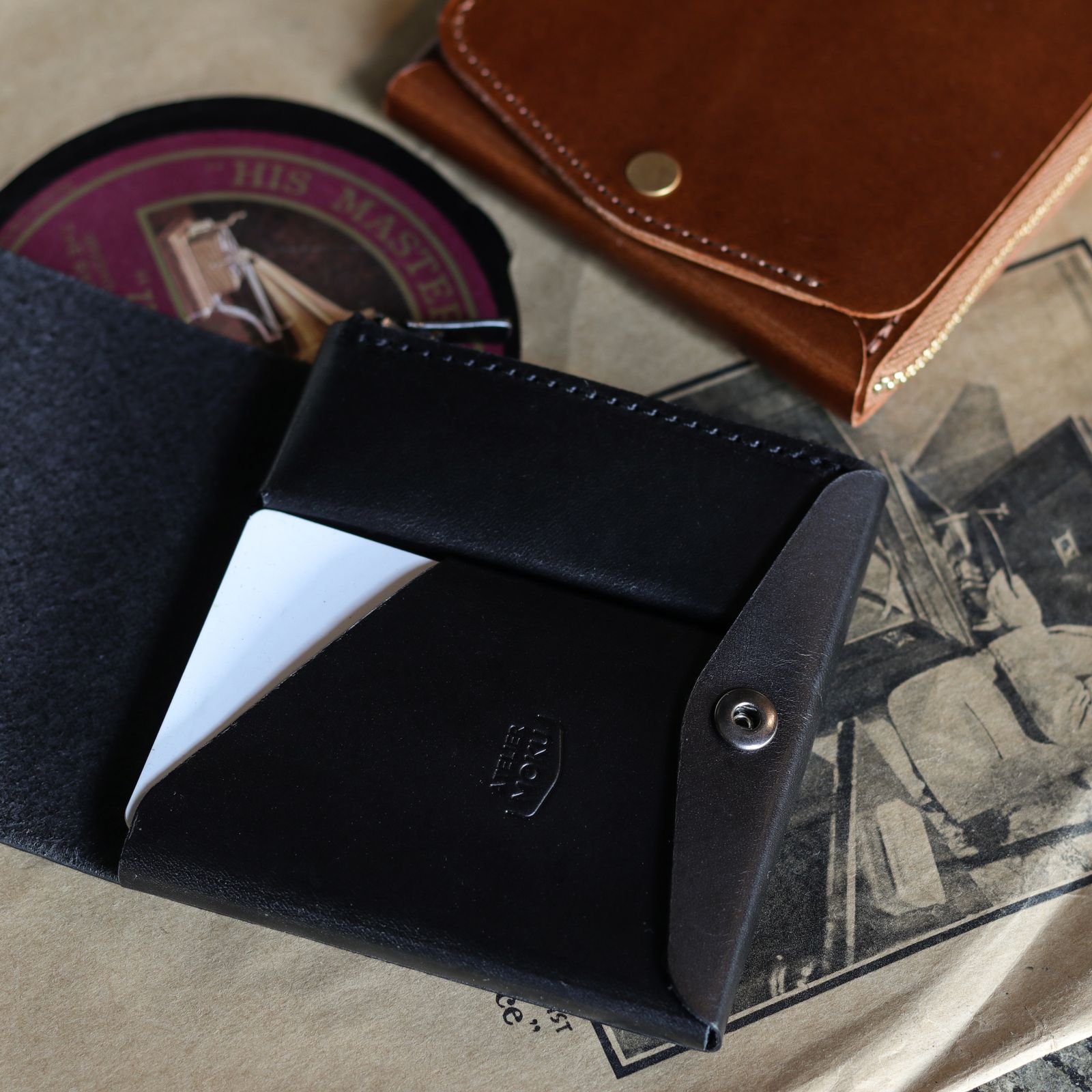 「小さく薄い財布SAKU ver.3 Buttero ブッテーロ」ウイスキー