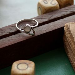 「ホワイトハート」リング ヨーロッパ silver925