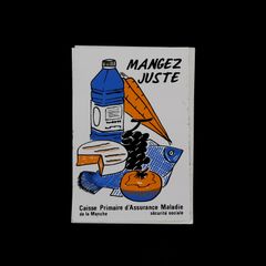 「MANGEZ JUSTE」ヴィンテージステッカー ヨーロッパ
