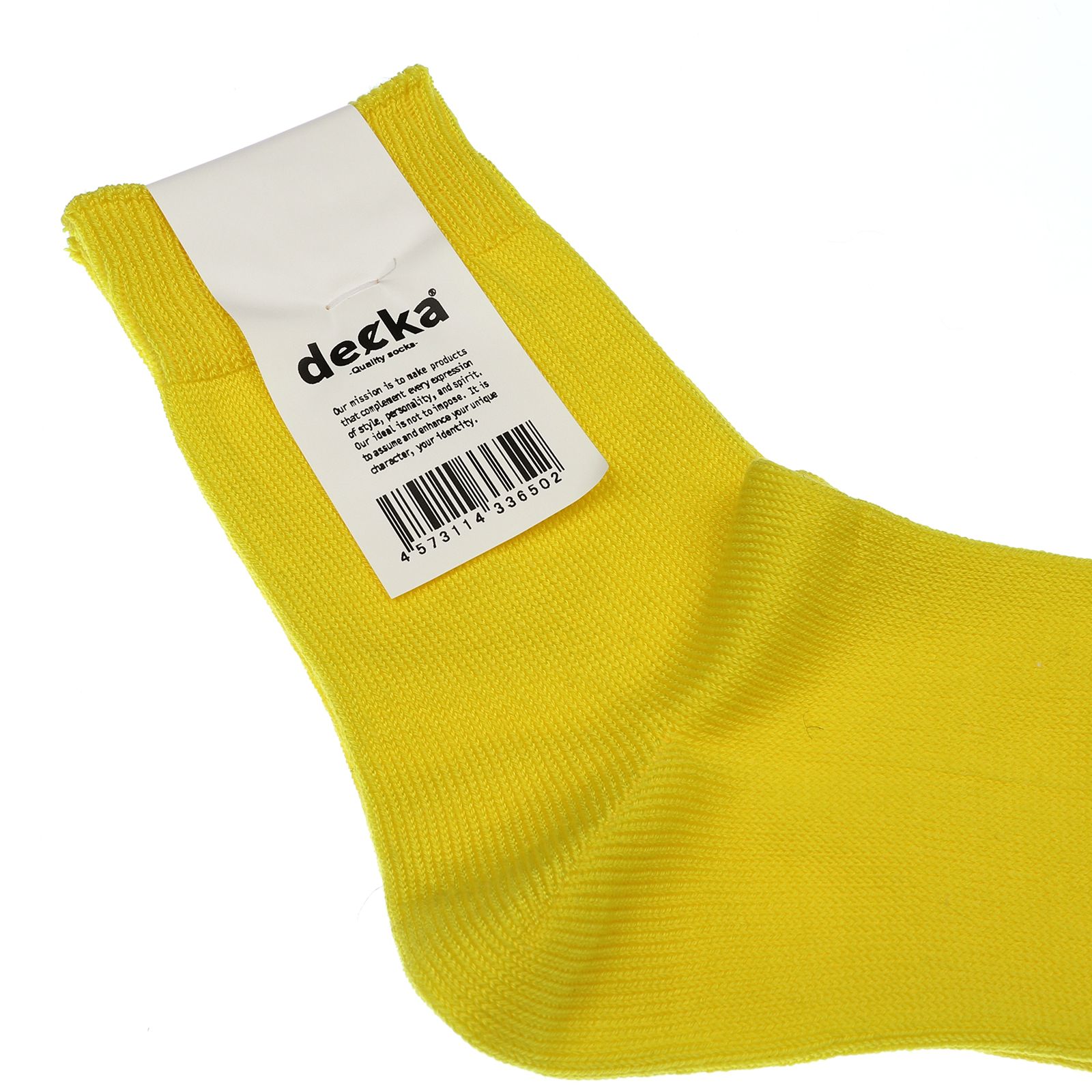 Mercerized Socks GIZA イエロー 靴下