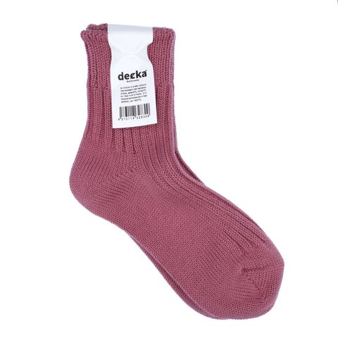 Low Gauge Rib Socks Short Length フラミンゴ