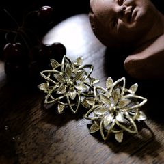 「70sフィリグリーフラワー」イヤリング ヨーロッパ SARHA COV.