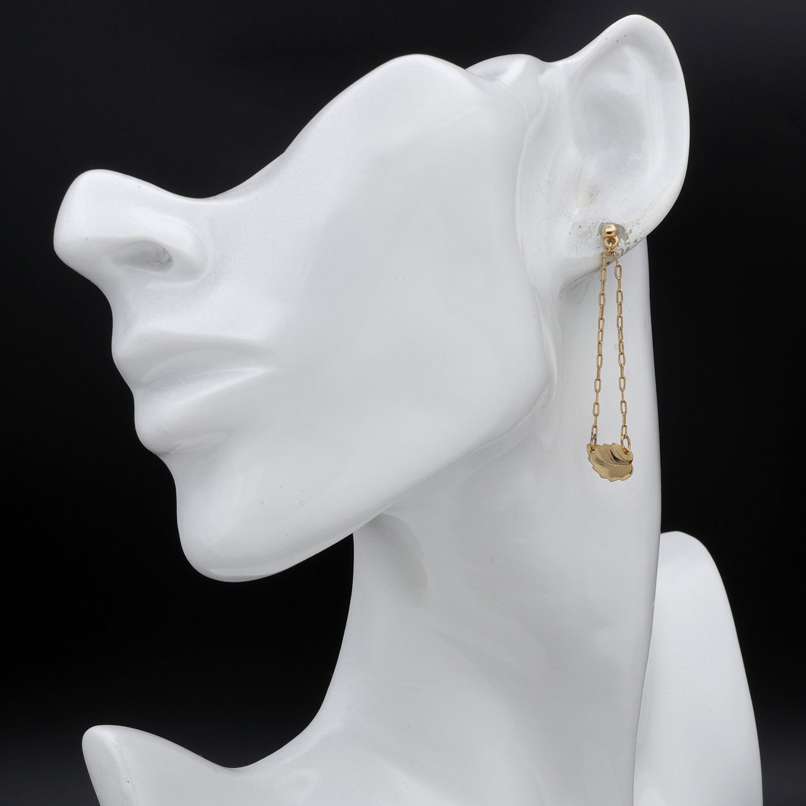 「70s メタルシェイクリーフ」ピアス フランス