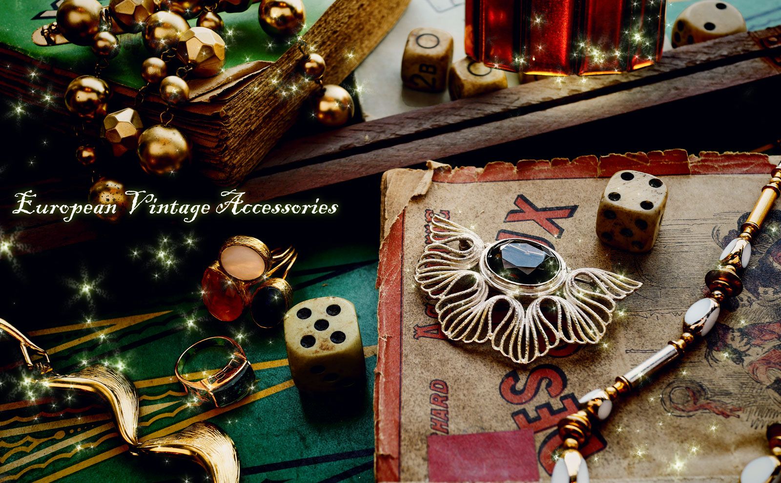 ヨーロッパから届いた秘密のギフト。ヴィンテージアクセサリーアップしました。