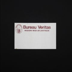 「Bureau Veritas」ヴィンテージステッカー ヨーロッパ