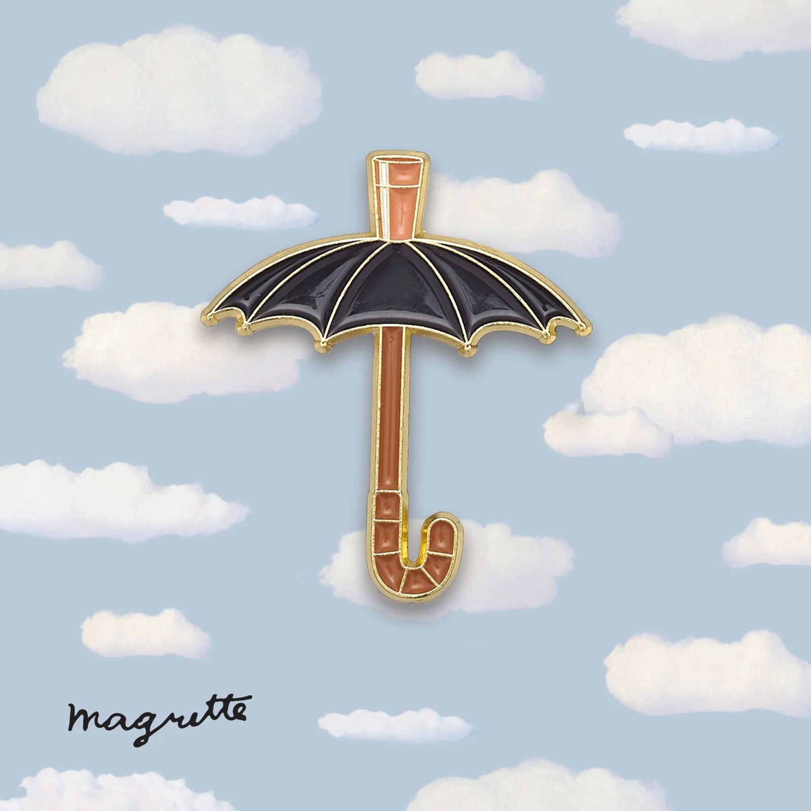 「Umbrella」ピンズ ルネ・マグリット