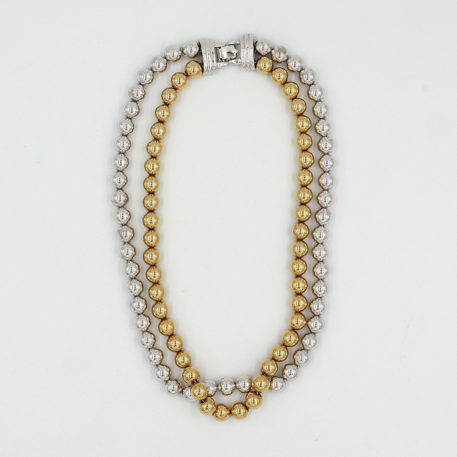 「メタルデュオ」ネックレス ヨーロッパ MONET