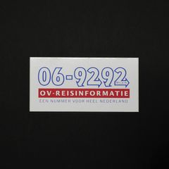 「OV-REISINFORMATIE」ヴィンテージステッカー ヨーロッパ