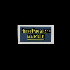 「HOTEL ESPLANADE BERLIN」ヴィンテージステッカー ヨーロッパ