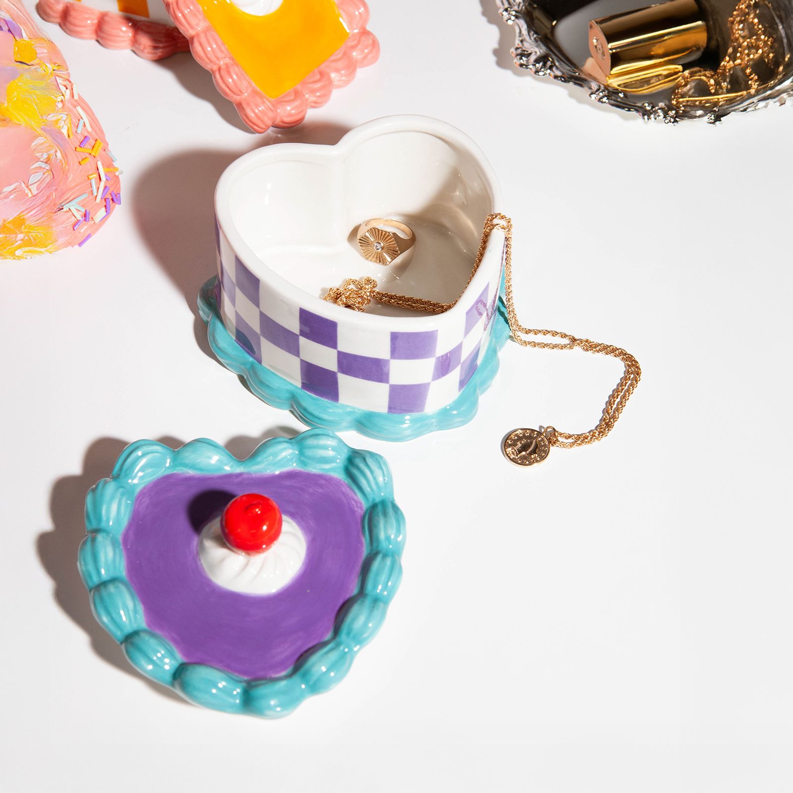 「SWEETIE STRAGE BOX HEART」小物入れ