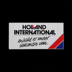 「HOLLAND INTERNATIONAL」ヴィンテージステッカー ヨーロッパ