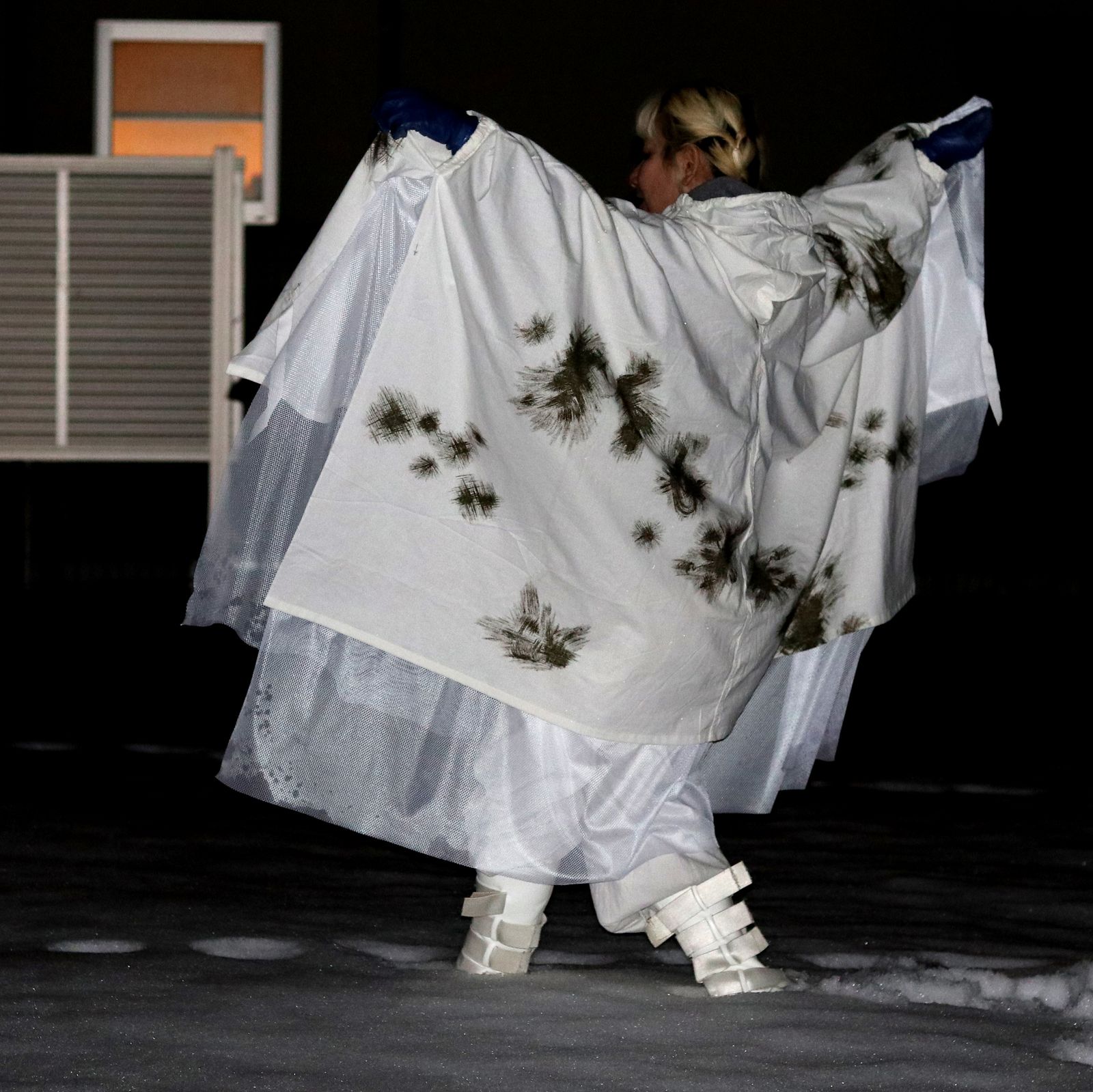 corne 10th anniversary item 「スノーカモ ポンチョ リメイク」 ドイツ 1960～70s