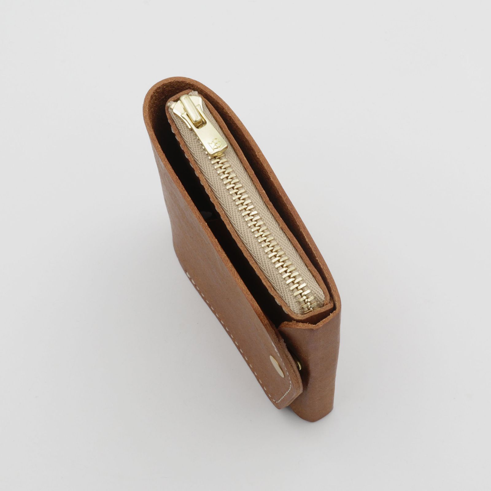 「小さく薄い財布SAKU ver.3 Pueblo プエブロ」コニャック