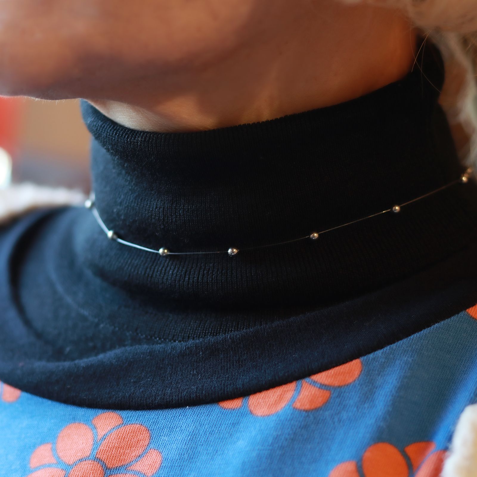 「point nacklace hypoallergenic」ネックレス ステンレスバージョン