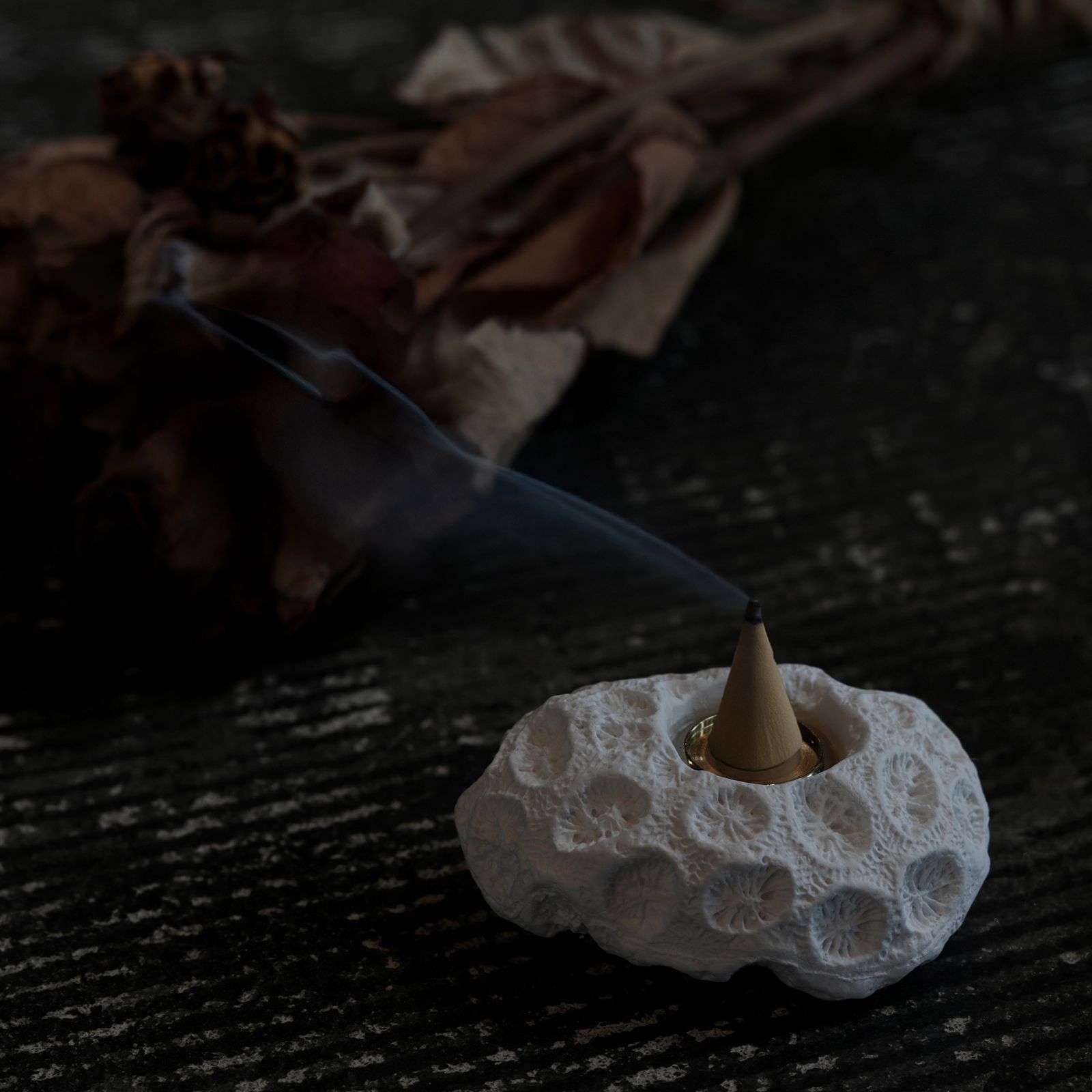 「coral incense holder」disc インセンスホルダー
