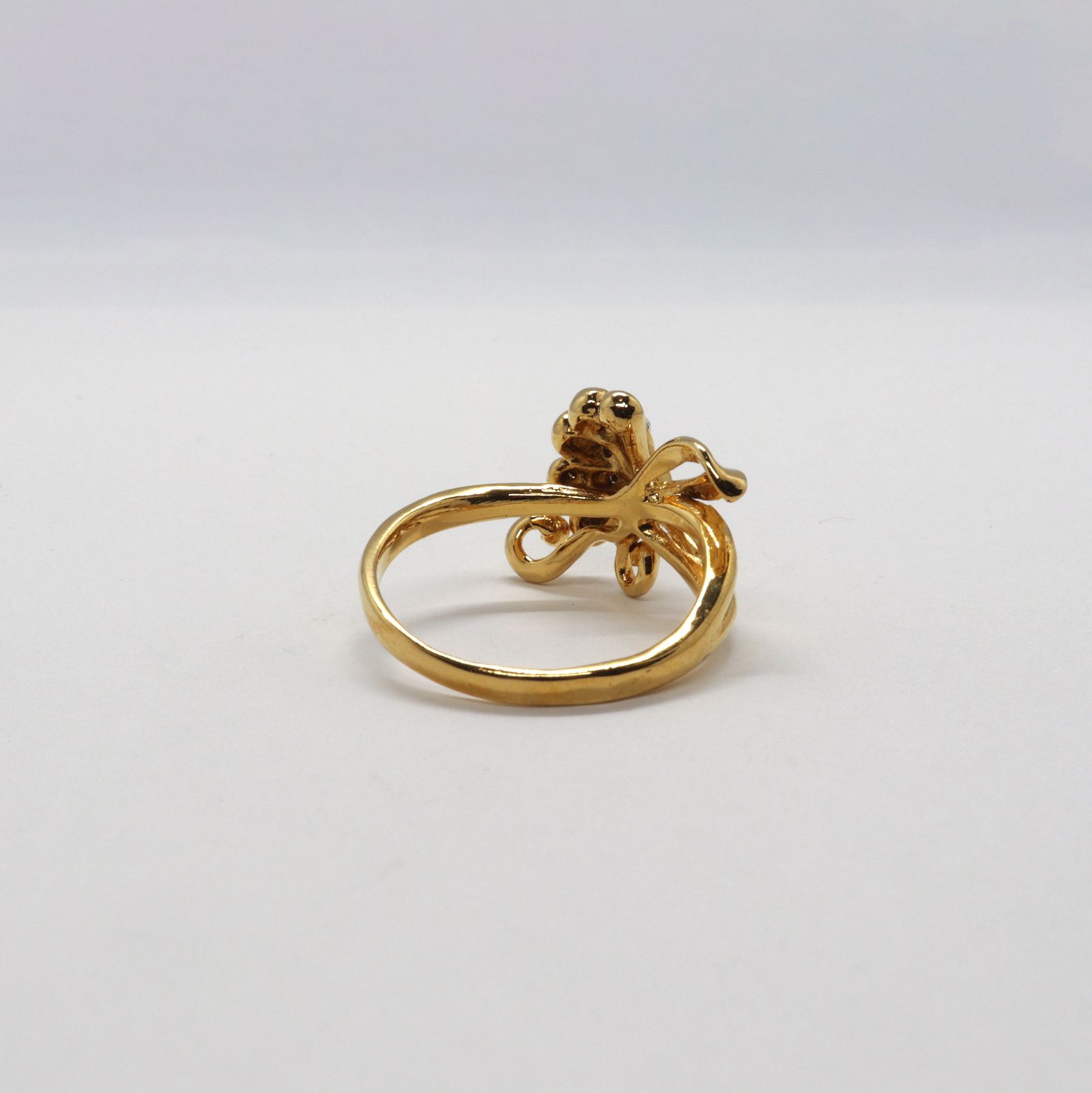 「ピーコックリボン」デッドストックリング イギリス