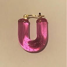 「Glass Hoop "U" Pierce」ピアス(片耳) フェーズ