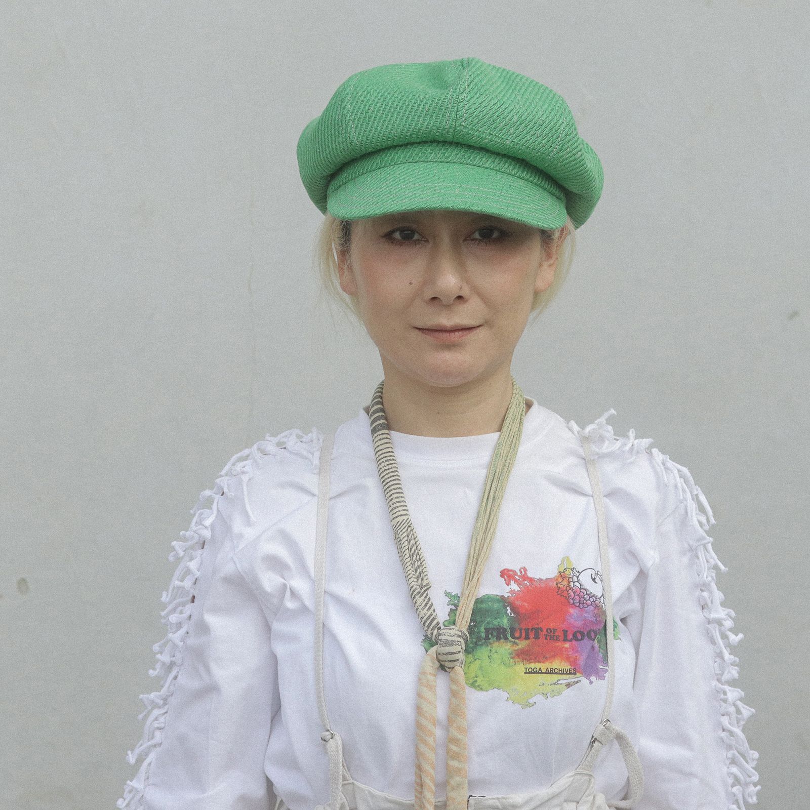 【送料無料対象外】8枚はぎのキャスケット グリーン