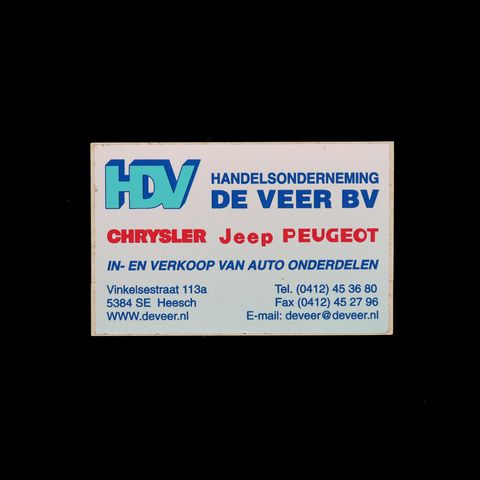 HDV ヴィンテージステッカー オランダ