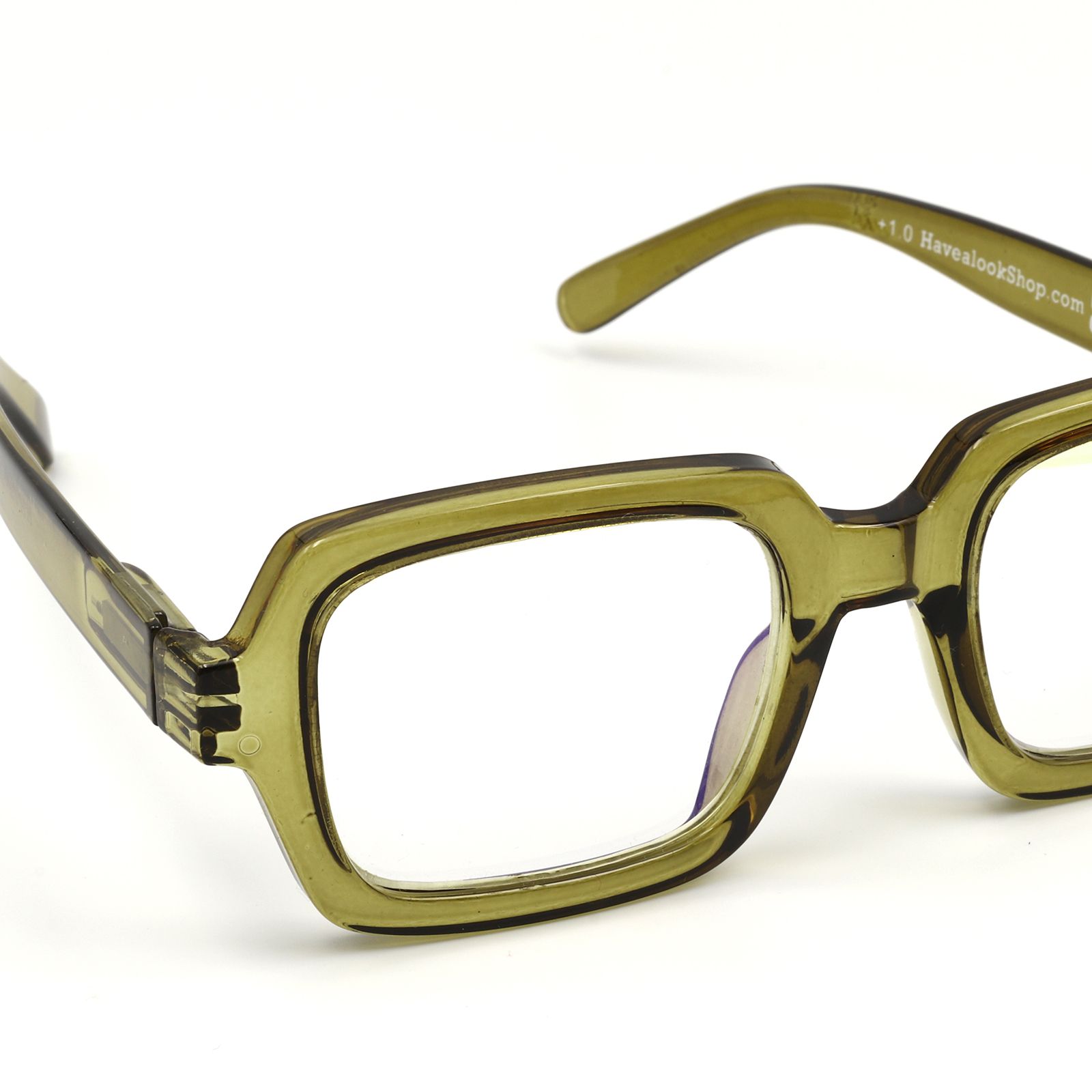 「SQUARE」ブルーライトリーディンググラス moss