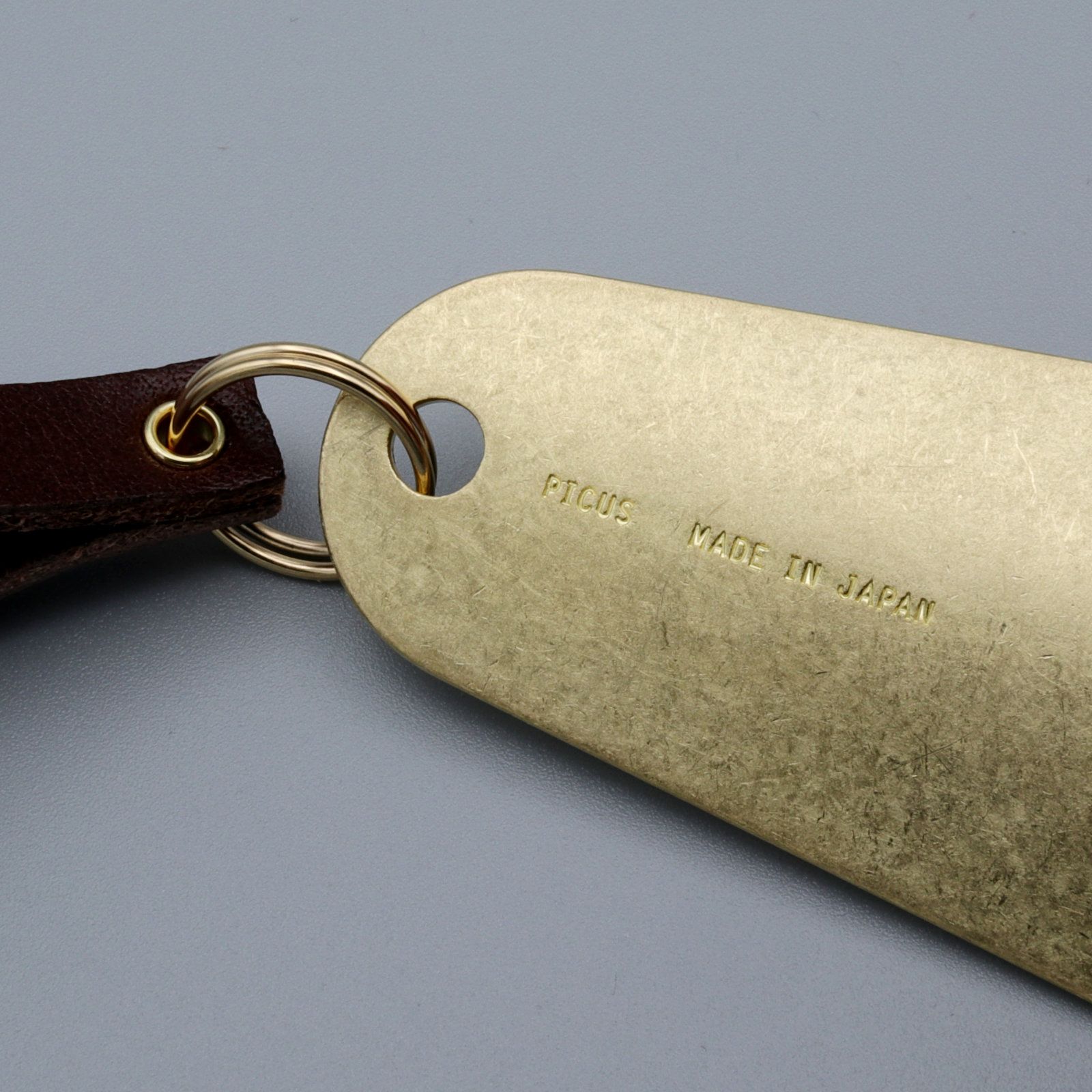 「BRASS SHOE HORN LEATHER KEY HOLDER」シューホーン・キーホルダー