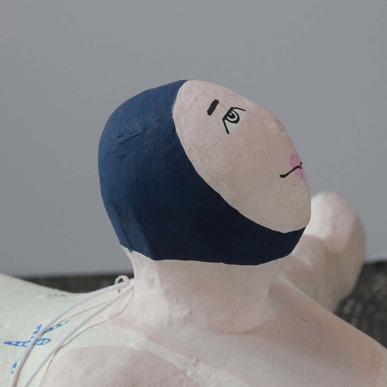 PAPIER MACHE HANGING DIVER WHITE 【BATELA】