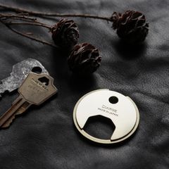 「BRASS CIRCLE KEYRING」キーリング ゴールド