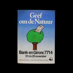 「Geef om de Natuur」ヴィンテージステッカー ヨーロッパ