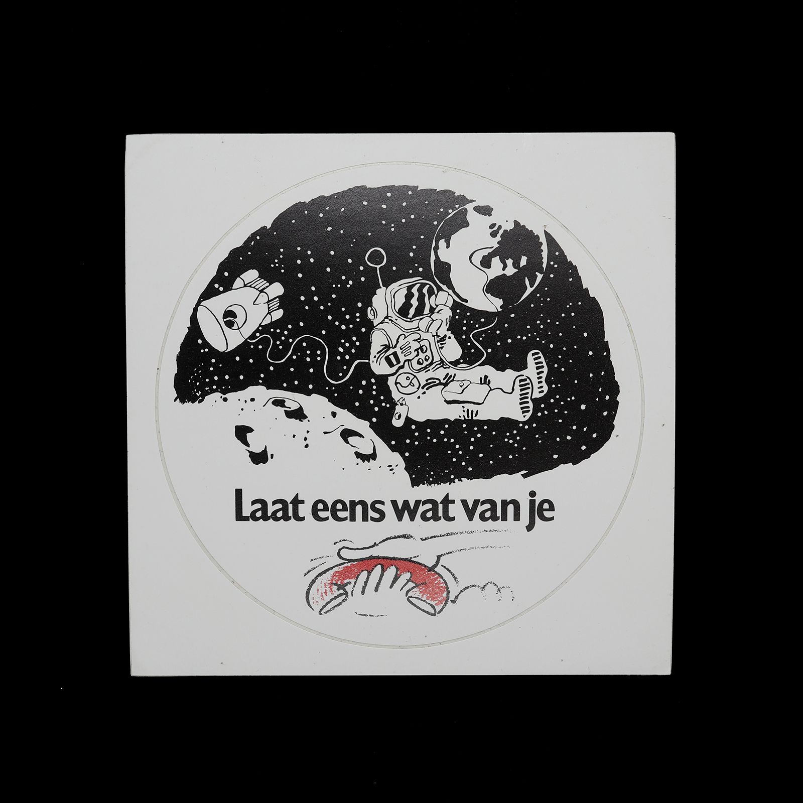 「Laat eens wa van je」ヴィンテージステッカー ヨーロッパ