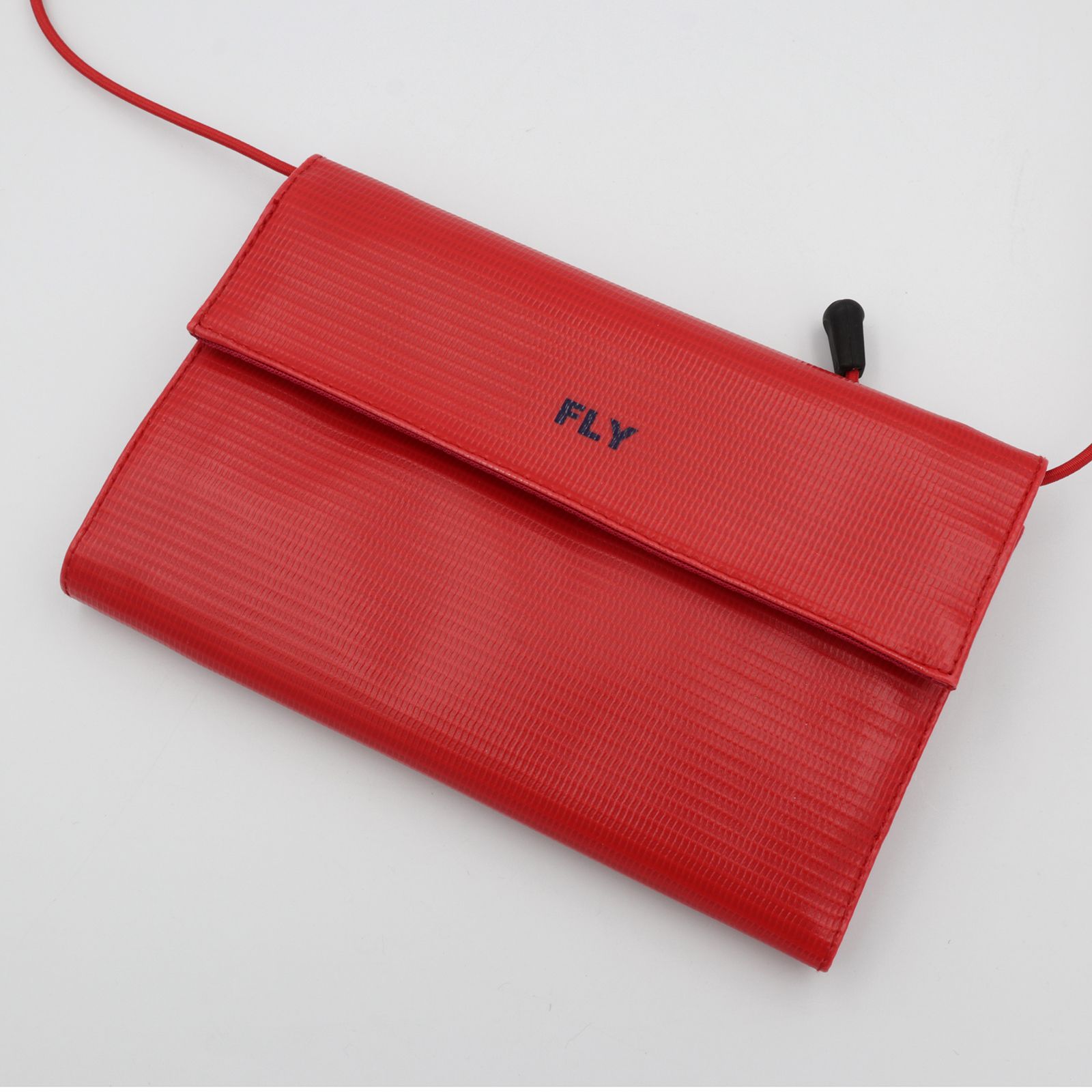 「FLY Long Wallet」ショルダーウォレットXL レッド