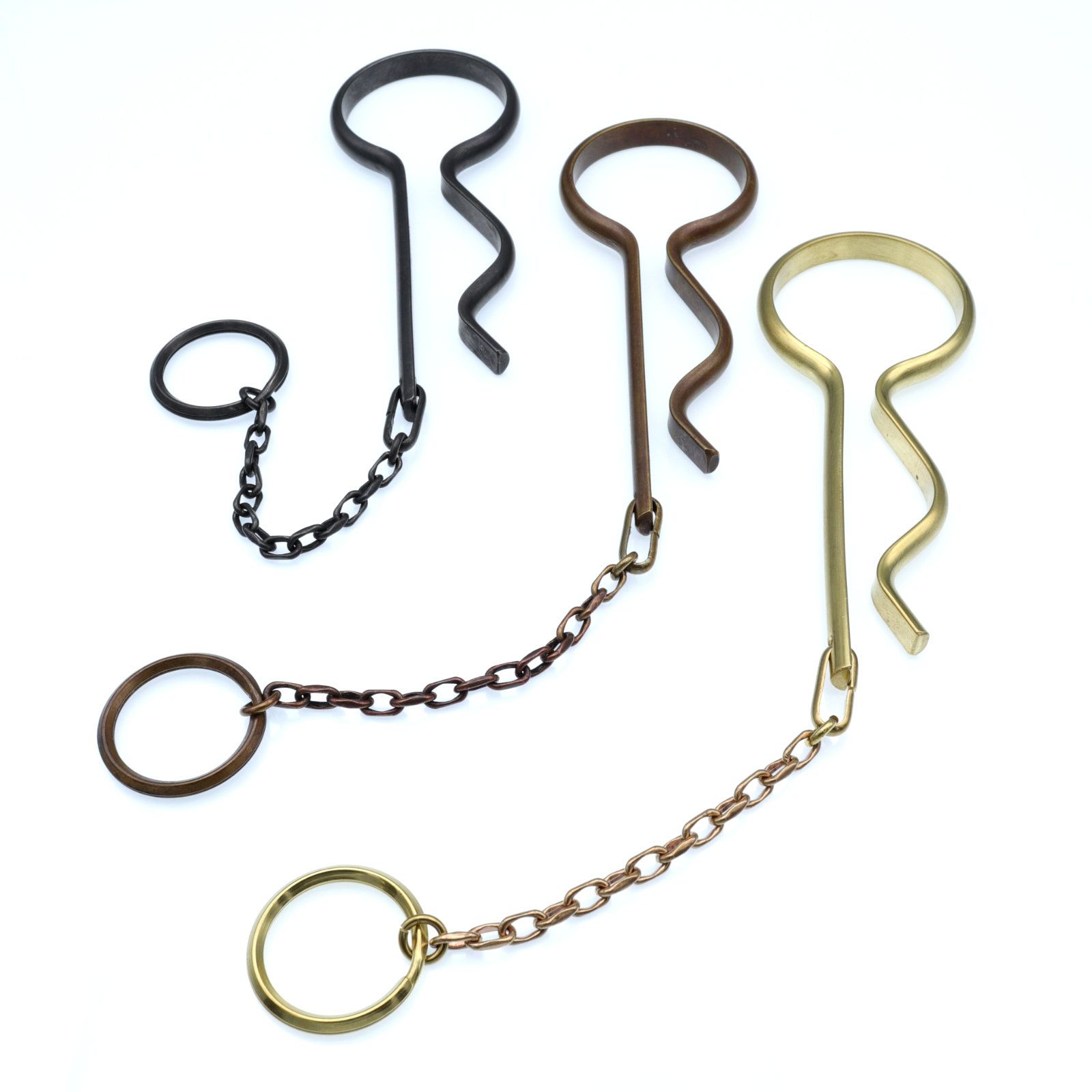 「SHORT SNAP KEY RING」キーリング ブラック