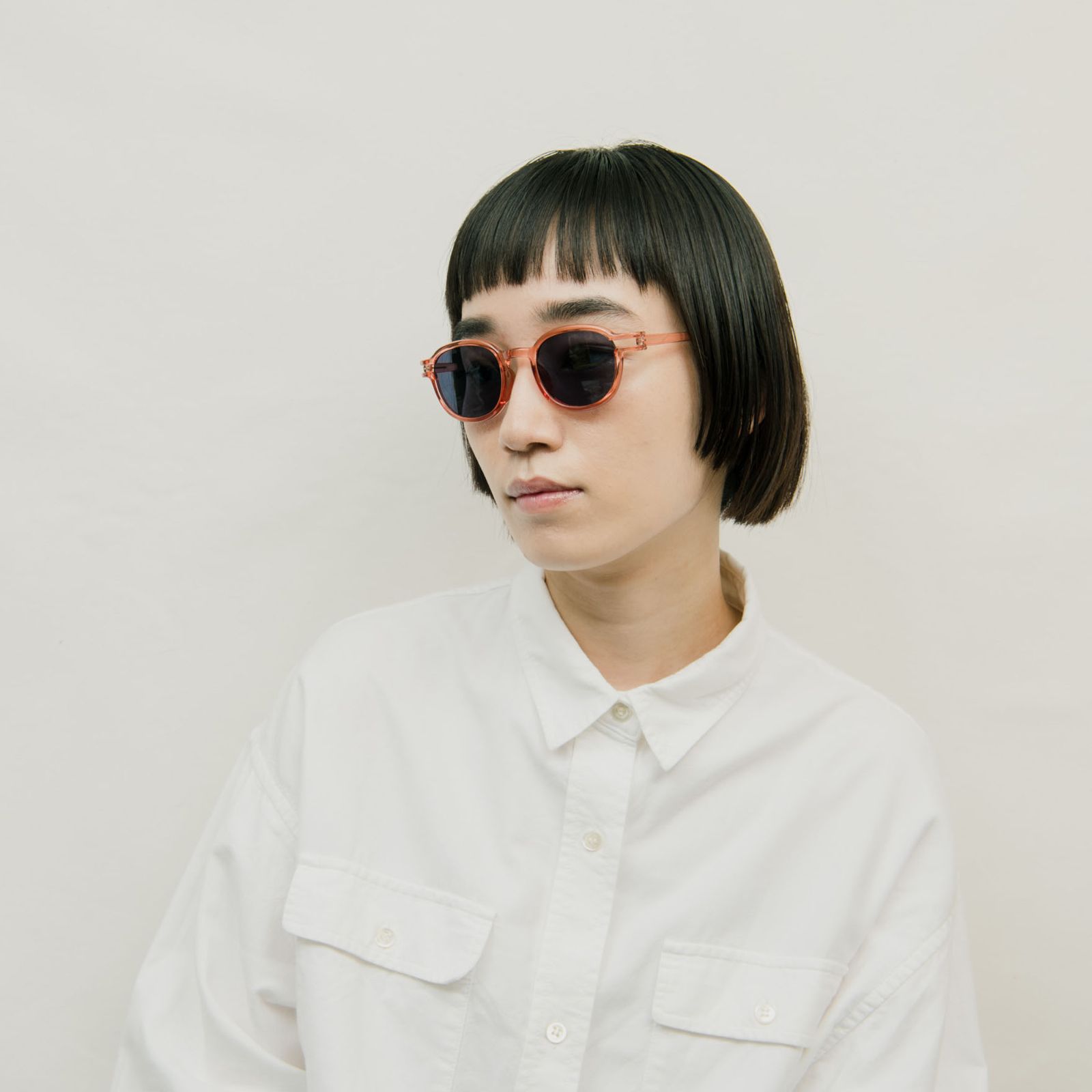 「HEIN」 POLYFONIA STUDIO Session "PIET HEIN EEK × Ciqi" Sunglasses PINK×Green Lens