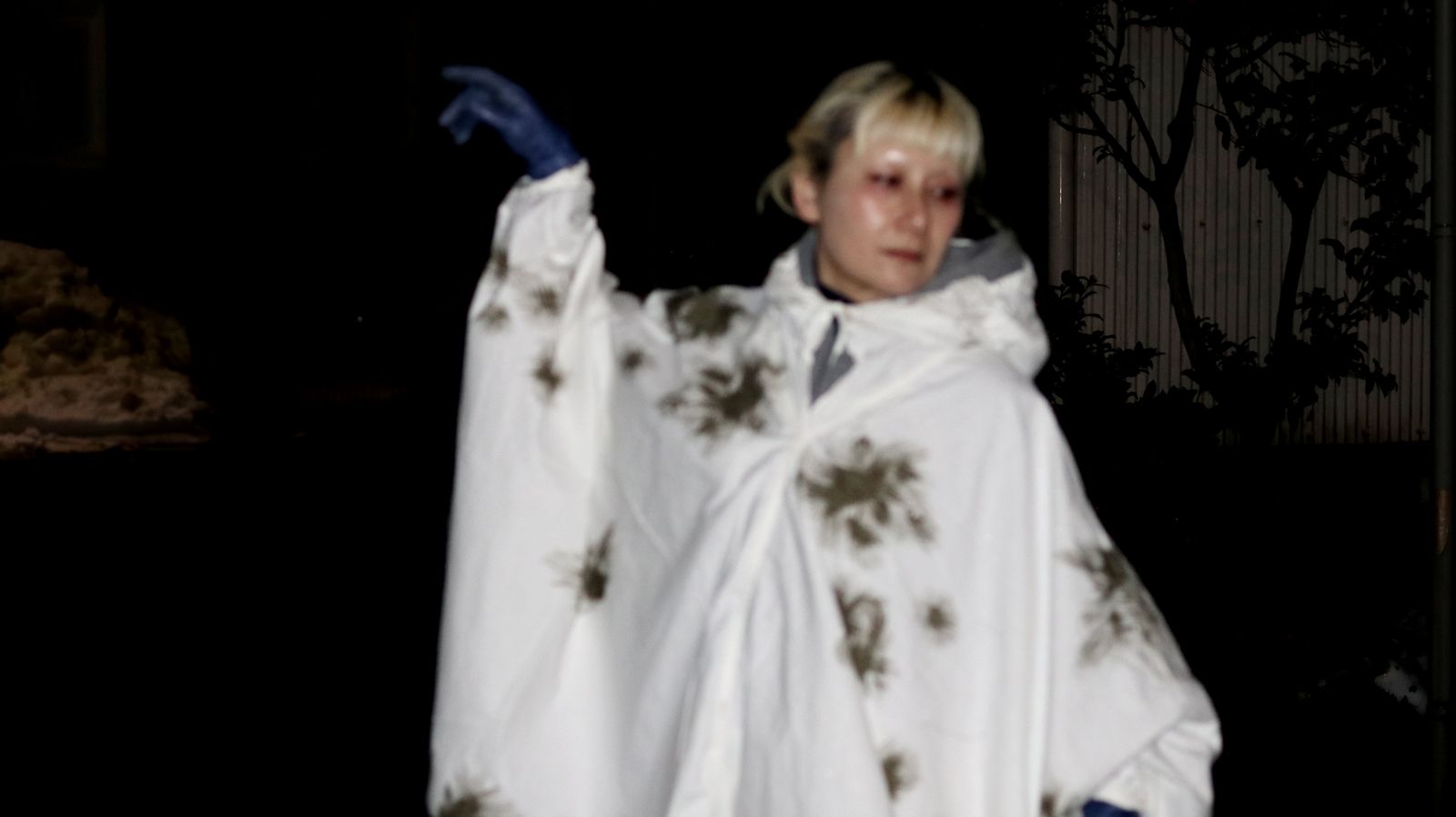 corne 10th anniversary item 「スノーカモ ポンチョ リメイク」 ドイツ 1960～70s