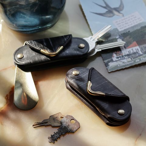 【Cramp】ミニキーケース＆シューホーン ブライドルレザー チョコ