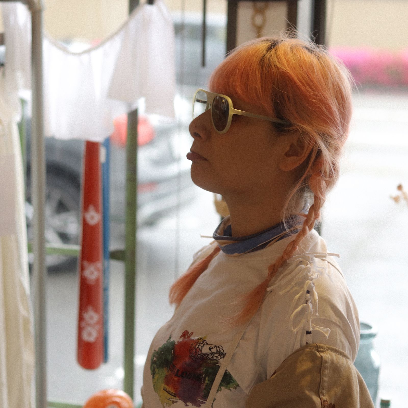 「Robyn」POLYFONIA STUDIO Session "Carole Baijings  Ciqi" Sunglasses Lime Haze x Light Gray Lens