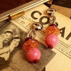 「70sカラーチェイン」イヤリング フランス